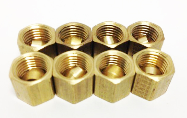 Legines Pack of 2 Compression Union Brass Tube Fitting, 3/16 x 3/16  Compression
